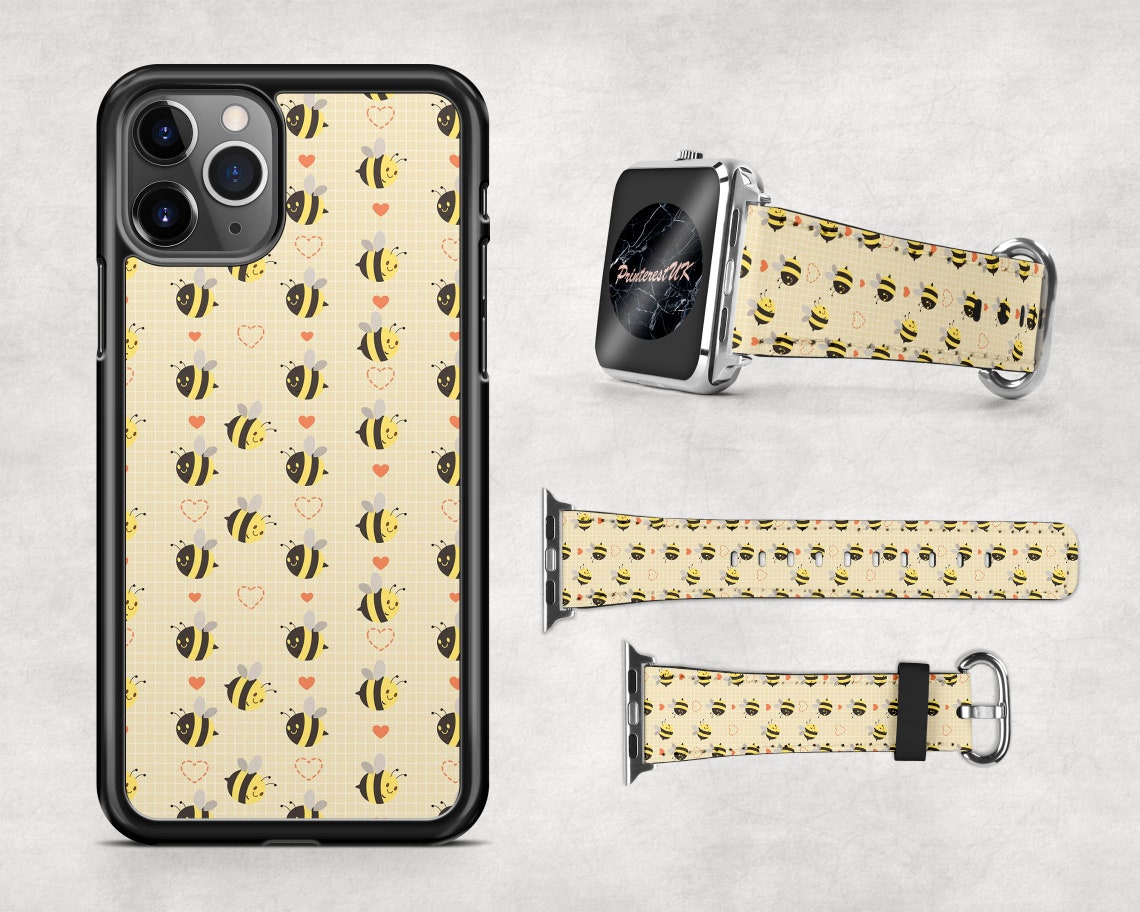 Bee Bumble Bees Case pour iPhone pour Apple Watch Band 38 42 Etsy France
