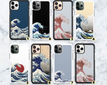 Great Wave of Kanagawa Rubber Phone Case. For iPhone 6 SE 7 8 X XR 11 12 13 14 Pro Max. For Samsung  S8 S9 S10 S20 S21 S22 +