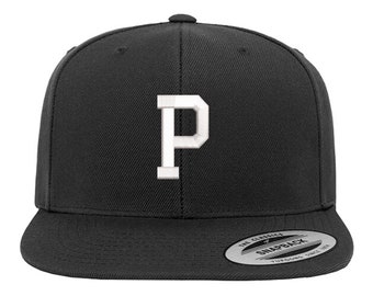 Chapeau de lettre, police athlétique universitaire, casquette de baseball personnalisée, casquette Snapback, chapeau monogrammé, broderie personnalisée personnalisée par Zstitchez