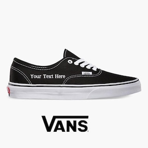 Vans Authentic Shoes Personalized Canvas Embroidered Sneakers