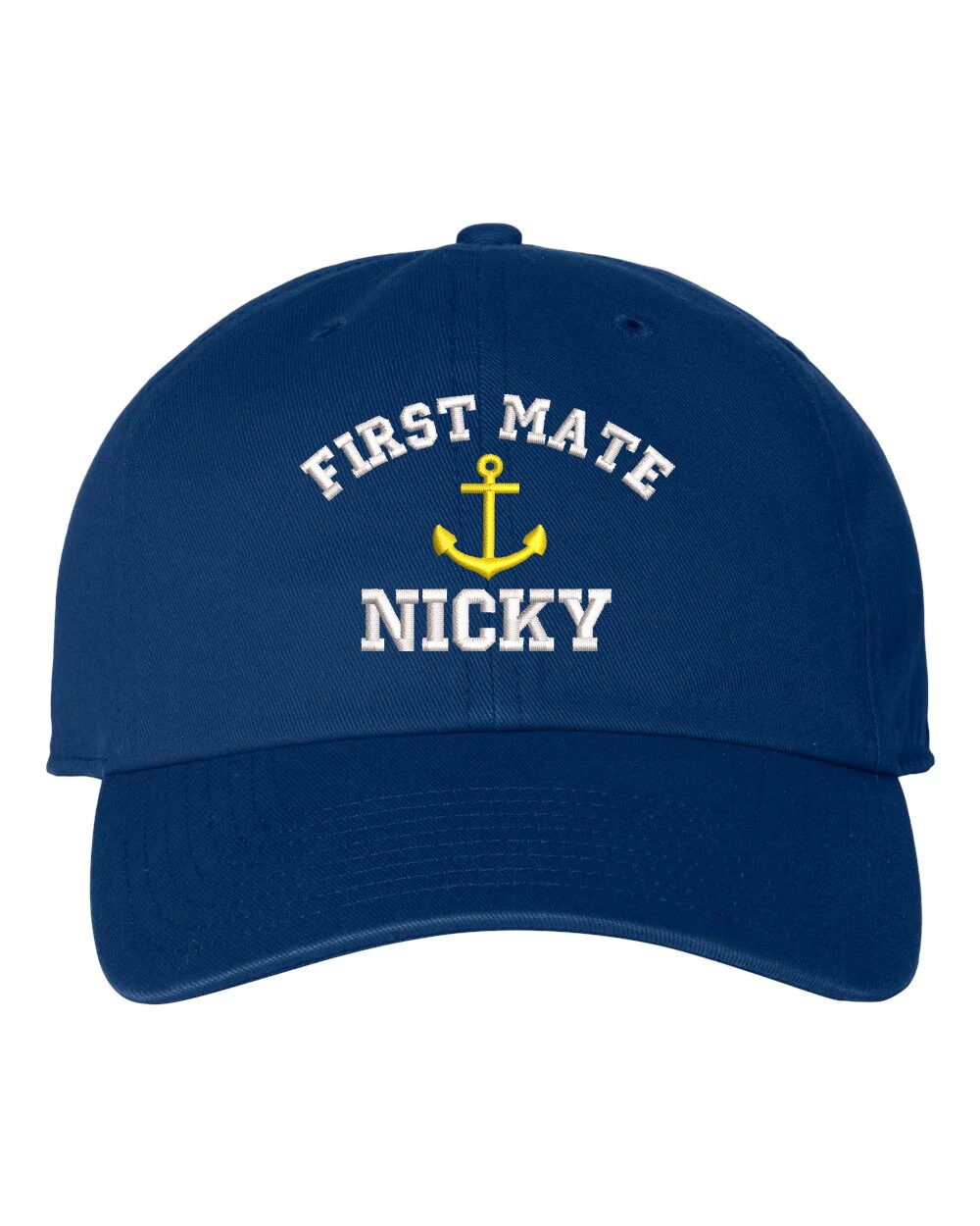 Personalized First Mate Hat Adult Baseball Hat Unstructured Cap Gift