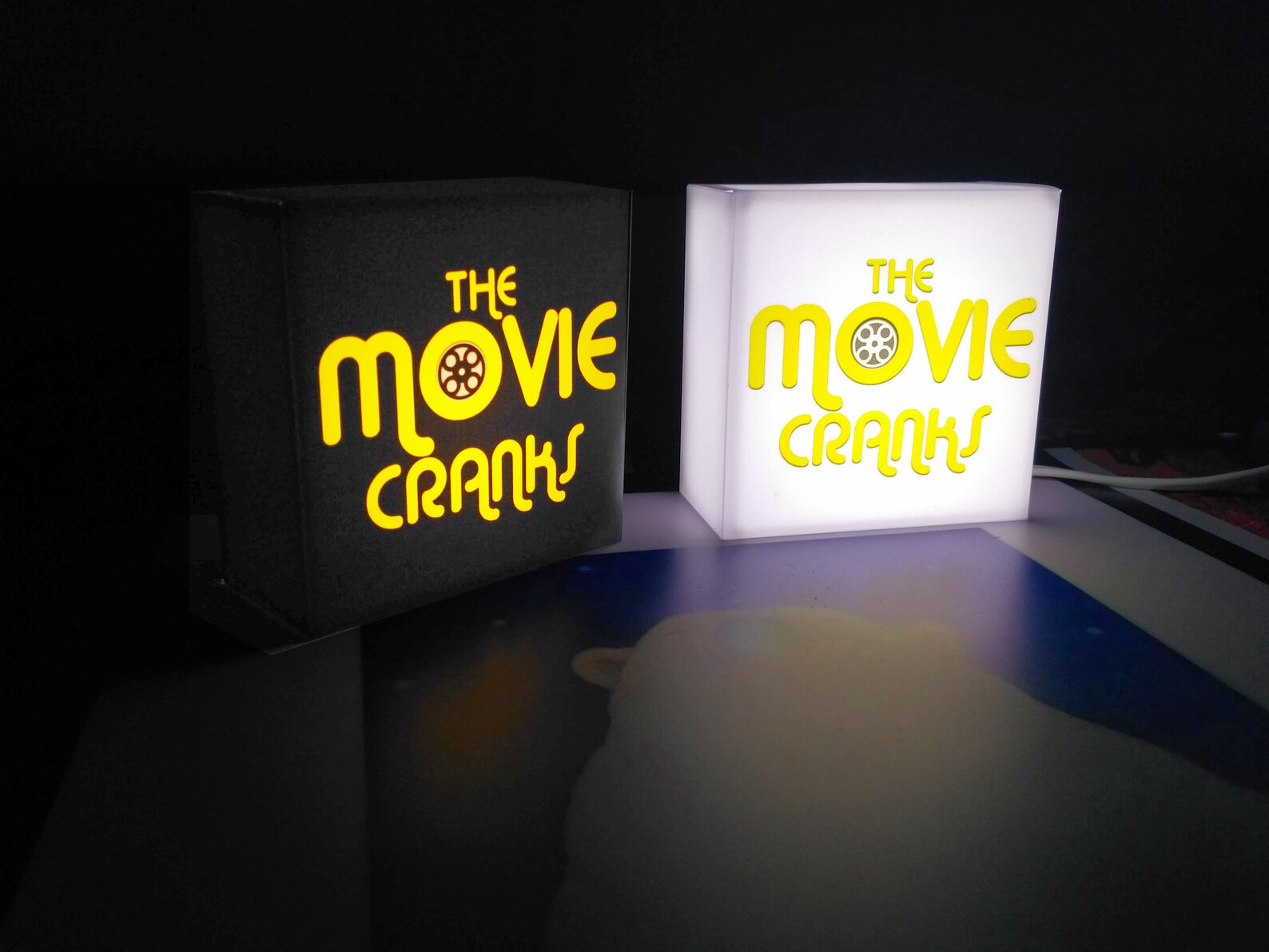 Custom led light box sign Your Logo personalized lightbox Etsy