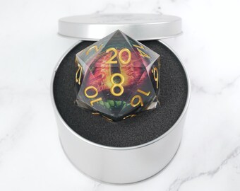 Xanathar's Eye | Giant D20 Moving Eye DnD Dice | Acrylic RPG Gaming Dice