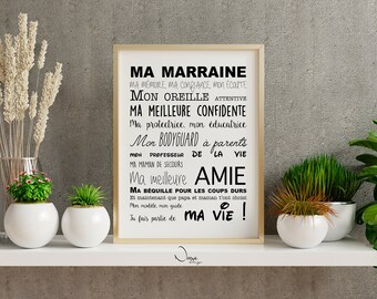 Citation De Marraine Etsy France
