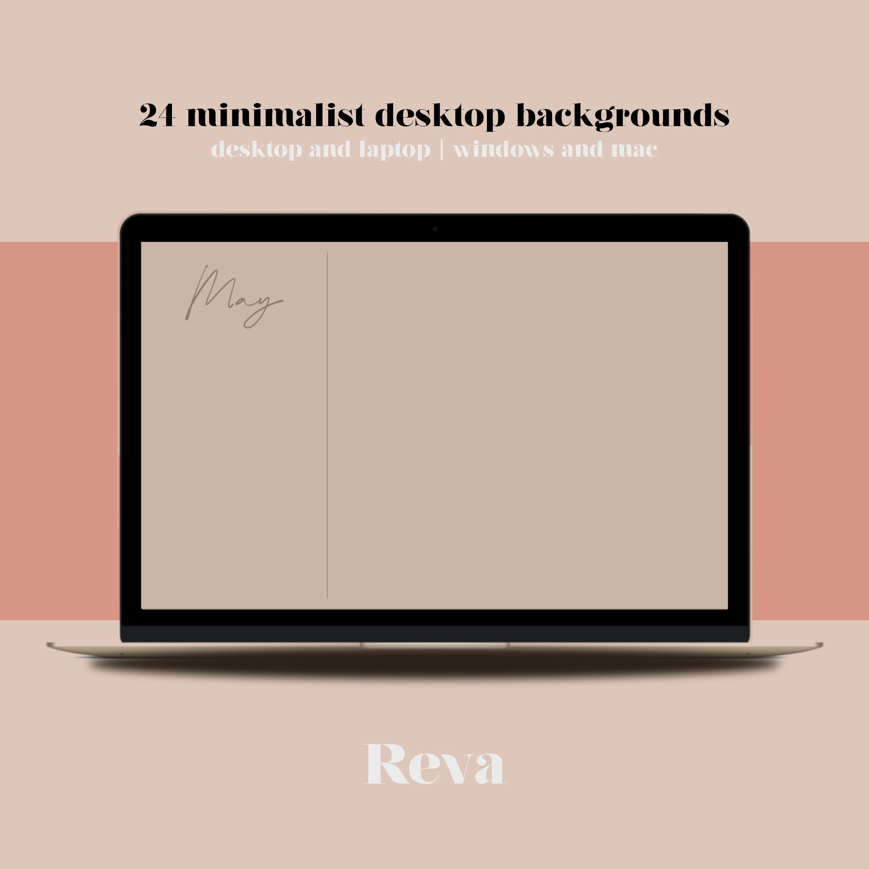 24 MacBook Minimalist Desktop Backgrounds, Instant Download - Etsy