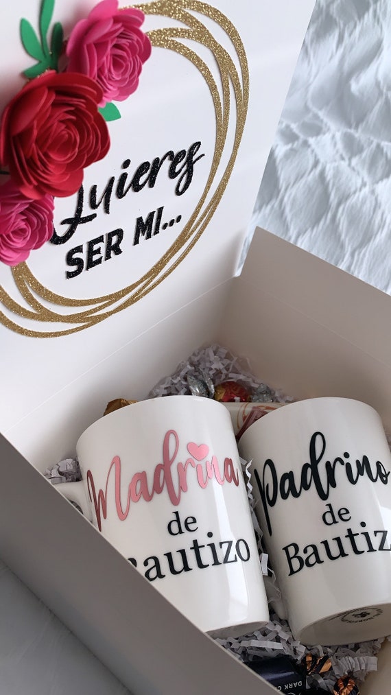Padrinos Proposal Spanish, Quieres Ser Mis Padrinos, Regalo Para Padrinos,  Madrina Proposal, Quieres Ser Mi Madrina, God Parents Presents Proposal,  Godfather Gifts From Godchild 