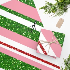 Christmas Wrapping Paper, Colorful Gift Wrap, Seasonal Gift Paper, Wrapping Paper Sheet for Packages