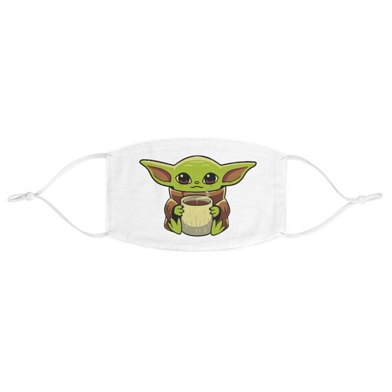 Baby Yoda With Coffee Face Mask For Adults Baby Yoda Gifts Etsy Baby Yoda With Coffee Face Mask For Adults Baby Yoda Gifts Etsy