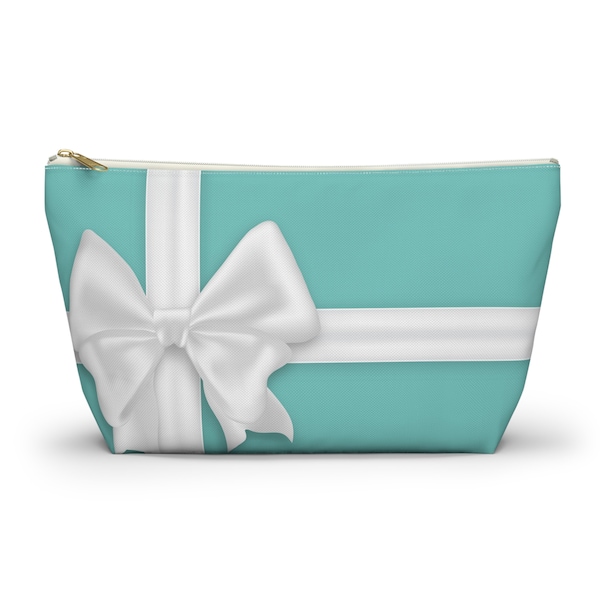 Sac à accessoires Audrey Hepburn Blue Box, cadeau Audrey Hepburn, petit déjeuner chez Tiffanys, trousse de maquillage Holly Golightly