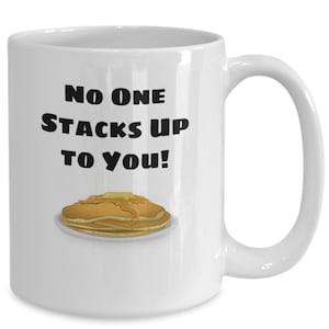Funny Pancake Lover Coffee Mug, Brunch Lover Gifts, Pancake Cup, Hotcakes Lover Gift, I Love Pancakes, Breakfast Lover Gift, Shortstack Mug