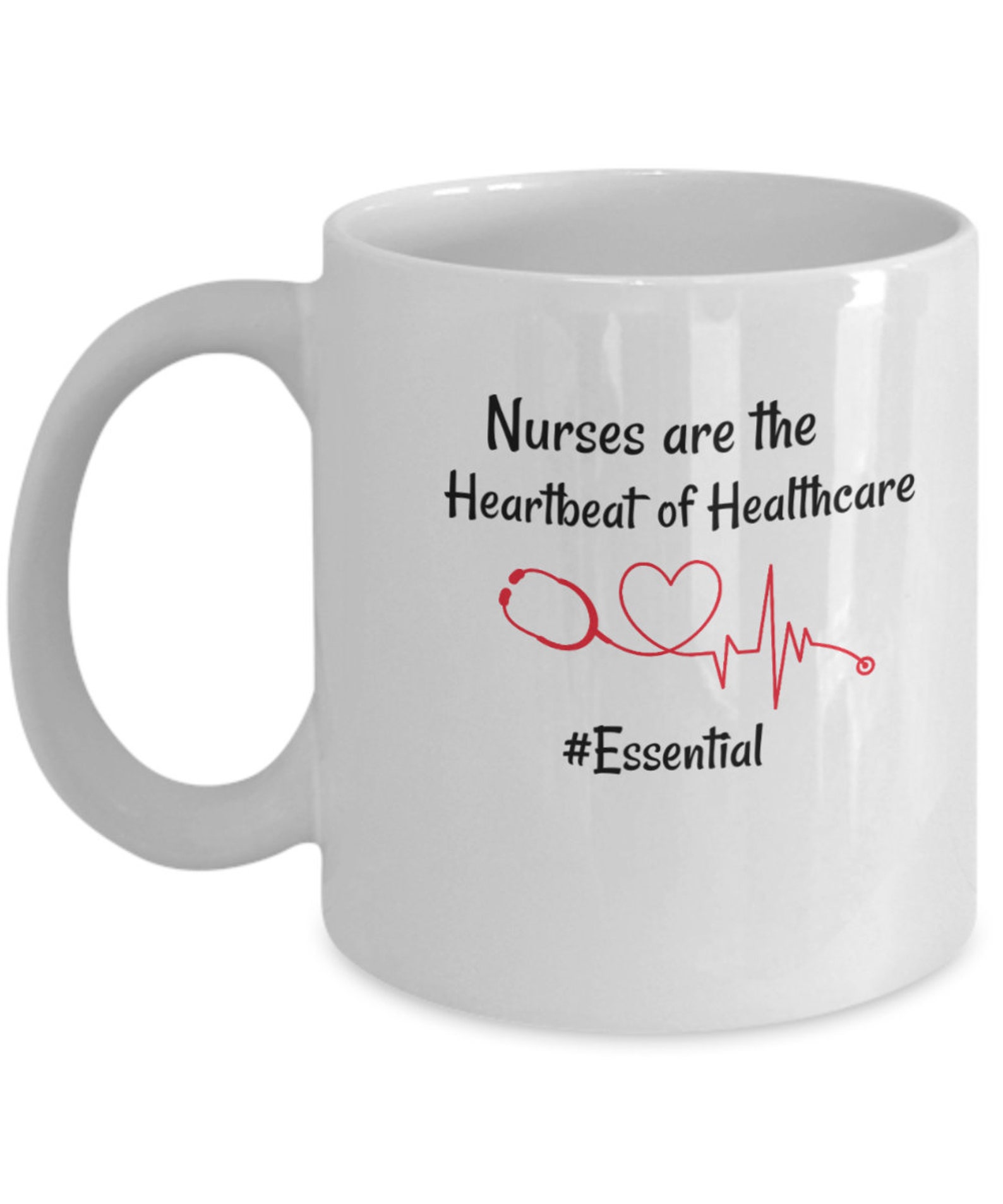 Essential Nurse Mug Nurse Heartbeat Health Workers Gift for Etsy