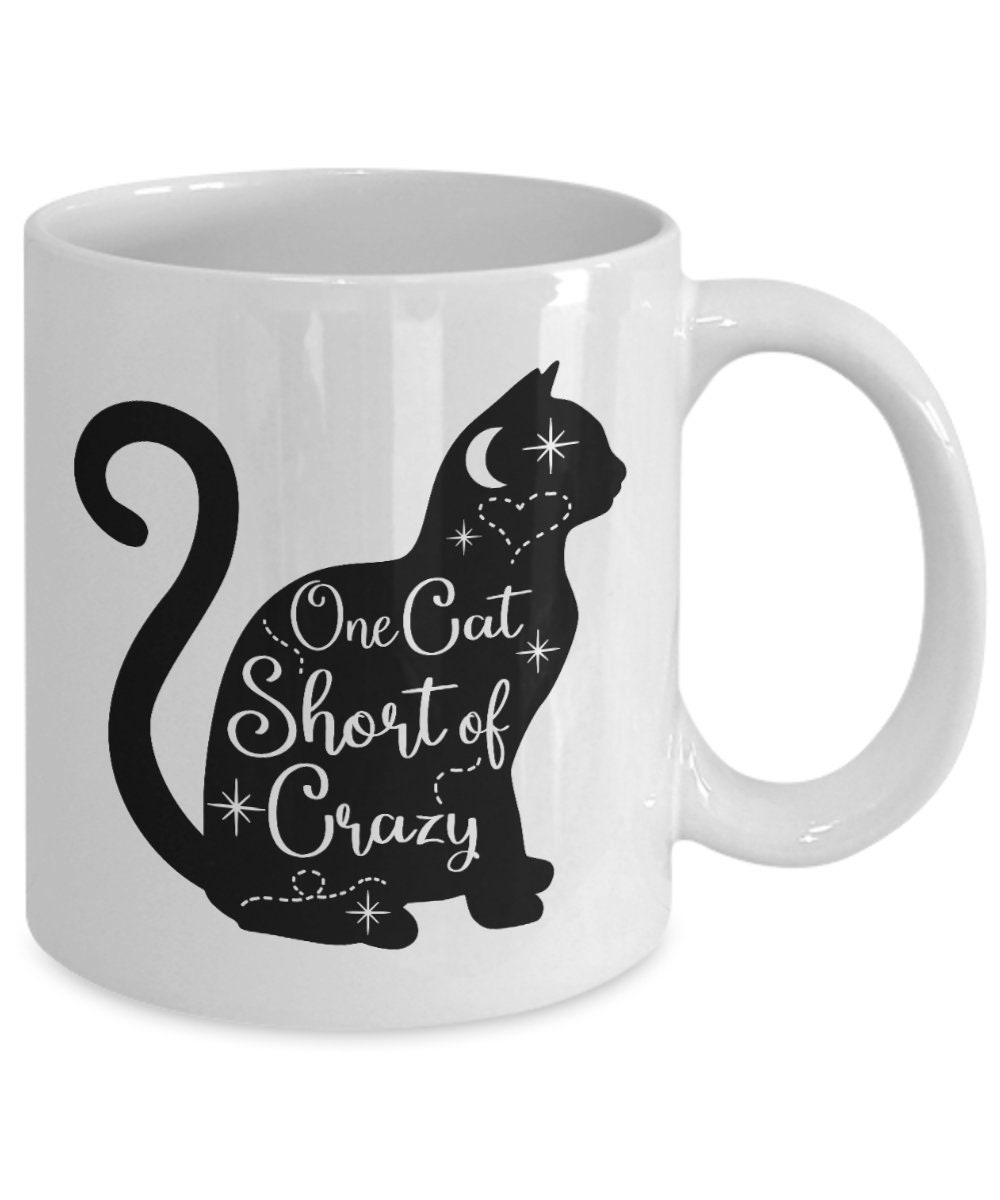 COWORKER CRAZY CAT LADY GYPSY Black Mug Cat Lover COFFEE LOVER Mug OFFICE GIFT 
