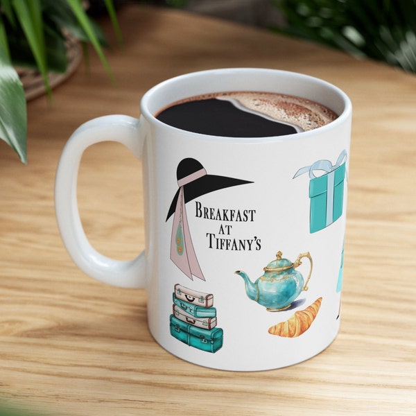 Breakfast at Tiffany's Coffee Mug, Audrey Hepburn Gifts, Holly Golightly Tea Cup, Paris is Always a Good Idea, Little Blue Box Mug