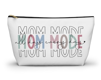 Mom-modus de hele dag elke dag accessoiretasje, moedercadeaus, Moederdagcadeau, make-uptas, draagtas voor vrouwen