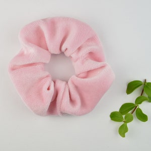 2 Größen Scrunchie Nicki / Haargummi / Zopfgummi / rosé / rosa / pink / altrosa / bordeaux / einfarbig / uni rosa