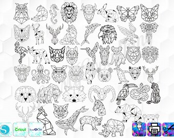 Download Geometric Animals Etsy