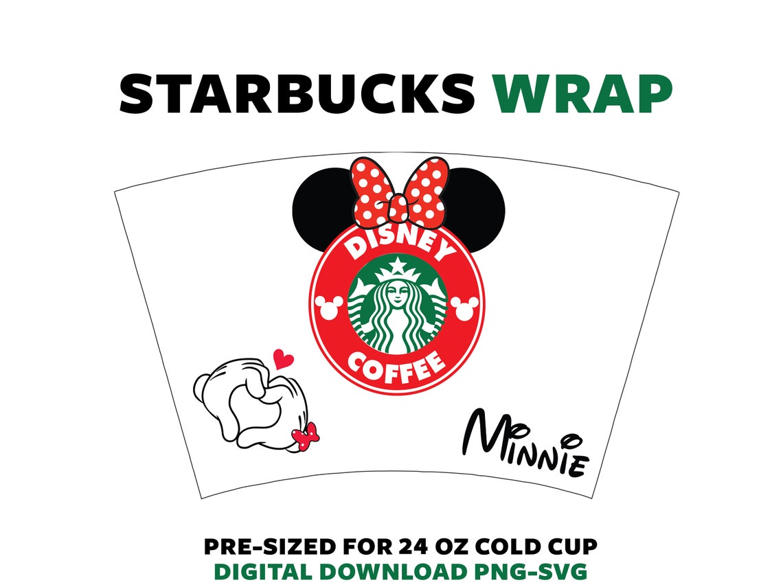 Starbucks Cold Cup SVG Minnie Mouse SVG Custom Starbucks | Etsy