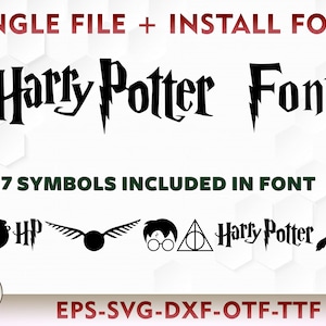 harry potter cricut fonts