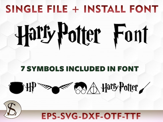 free harry potter font for cricut