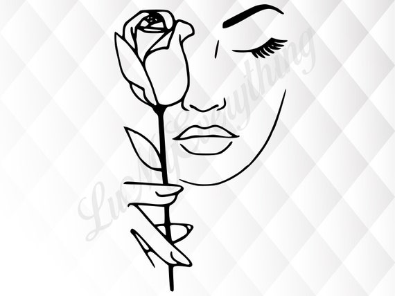 Download Modern Line Drawing Tshirt Designs Svg Minimalist Line Etsy