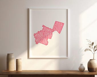 Kaart LDS-zendingspost | Aangepaste missie cadeau digitale download