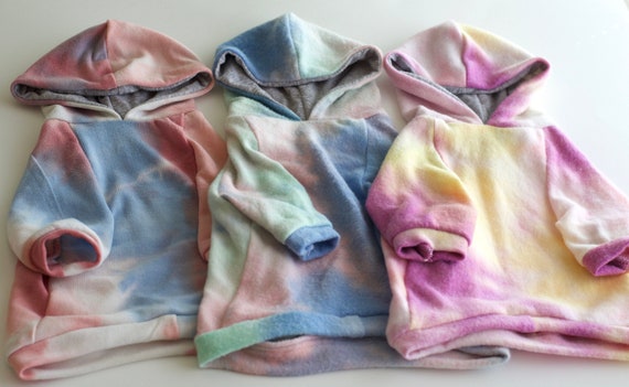 tie dye dog hoodie