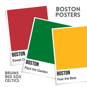 Boston sportposterspakket!