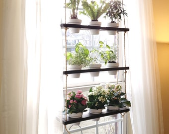 Hanging Window Plant Shelf