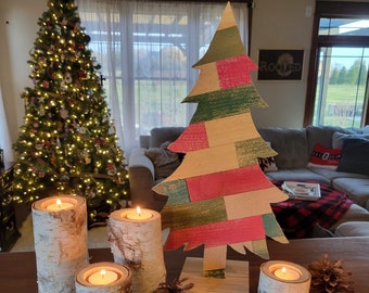 Rustic Wooden Christmas Tree Decor