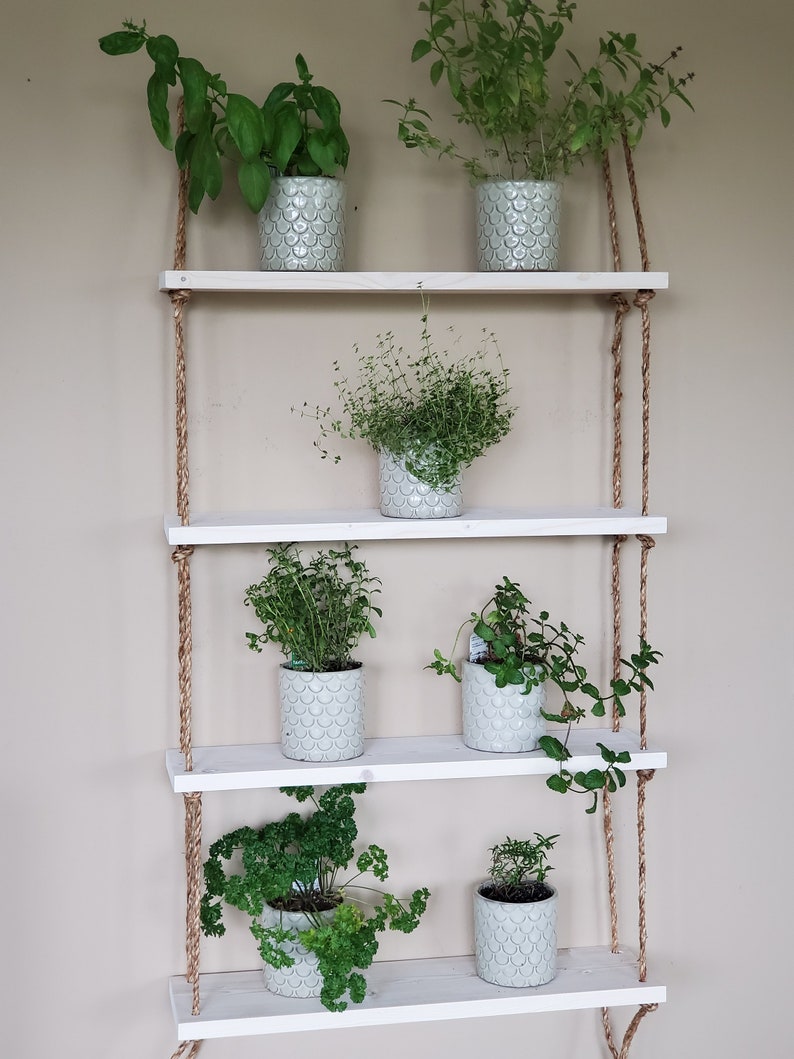 Farmhouse Shelves Hanging Shelves Vertical Display Shelves Etsy
