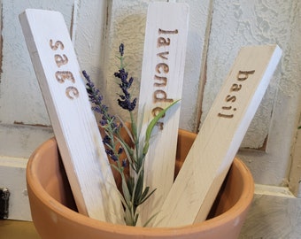 Personalized Chunky Handmade Farmhouse Garden Markers