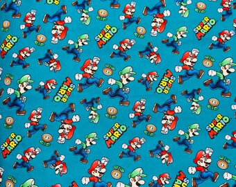 Eigenwijs dichters Verslaafde Super Mario quilt stof Bowser stof Mario en schurken | Etsy