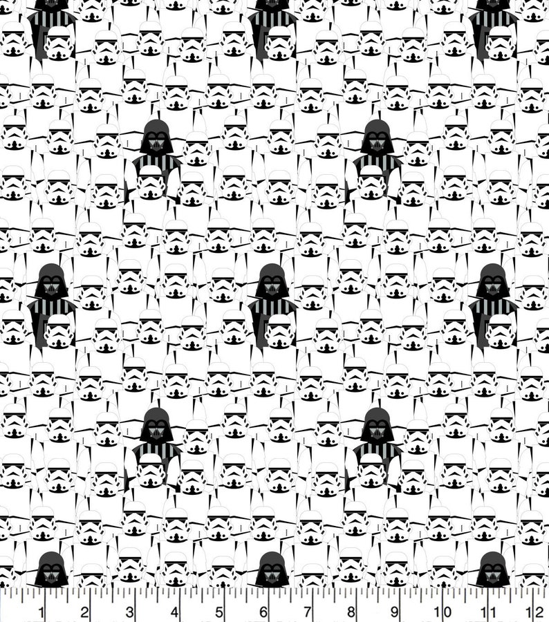 Star Wars Darth Vader And Stacked Troopers Licensed Cotton Fabric 100/% Cotton Fabric 18x21 Fat Quarter