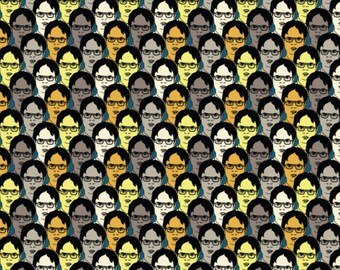 The Office Cotton Fabric Michael Stacked