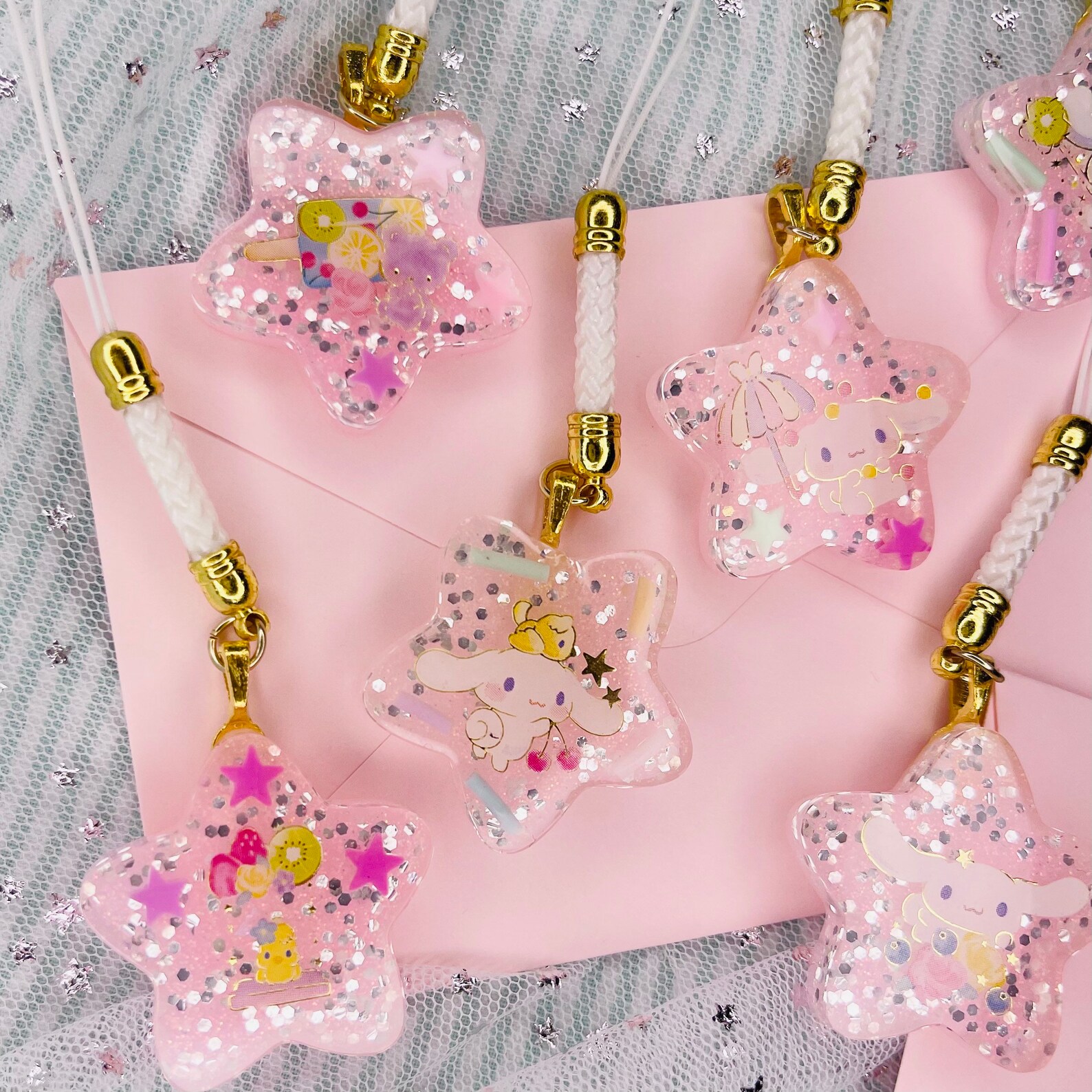 Kawaii Cinnamoroll SANRIO Star Keychain Etsy