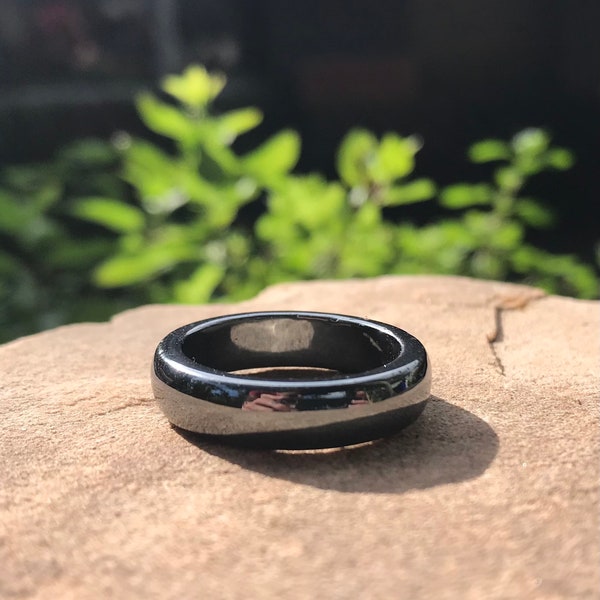 Hematite Ring - Etsy