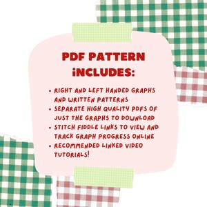 PDF PATTERN: Strawberry Cake | Digital Crochet Tapestry Pattern image 3