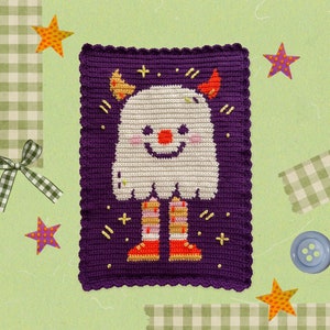 PDF PATTERN: Spooky Ghost | Digital Crochet Tapestry Pattern