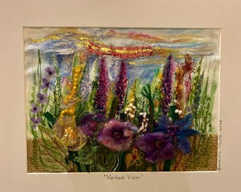 Vista verde - Arte de fibra