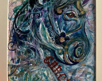 Carrusel - Una pintura original de técnica mixta