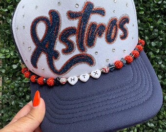 Patch Trucker Hat, Astros, Summer Hat, Houston baseball