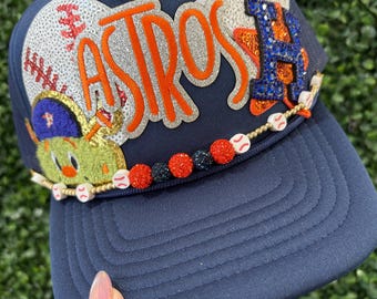 Patch Trucker Hat, Astros, Summer Hat, Houston baseball