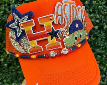 Patch Trucker Hat, Astros, Summer Hat, Houston baseball