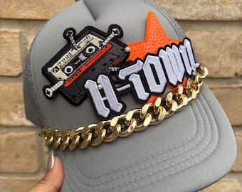 Patch Trucker Hat, Summer Hat, Houston Screwston