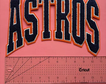 Large Iron On Patch, Astros, HTX, Patches