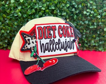Patch Trucker Hat, Summer Hat, Diet Soda