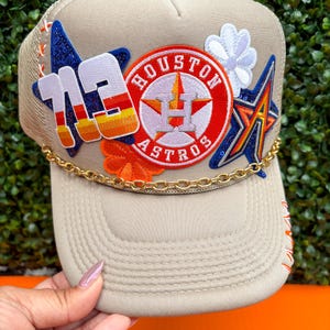 Patch Trucker Hat, Astros, Summer Hat, Houston baseball