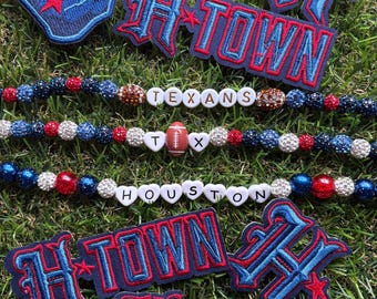 Patch Trucker Hat Chain, Hat Chain, TEXANS , HTX