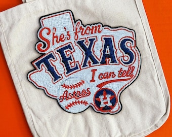 Astros Lg Patch, Jacket Patch, HTX baseball, tote patch