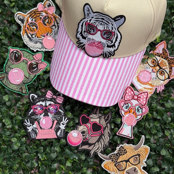Patch Only, Animal Themed Patches, Bubble Gum Animal Patches